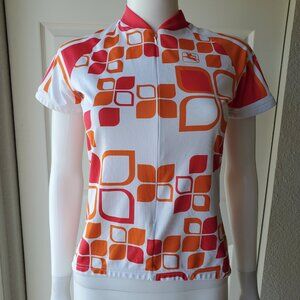 Giordana Women's Orange Cycling Jersey Top